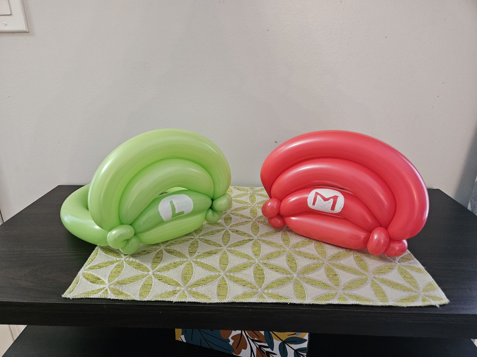 mario and luigi balloon hats
